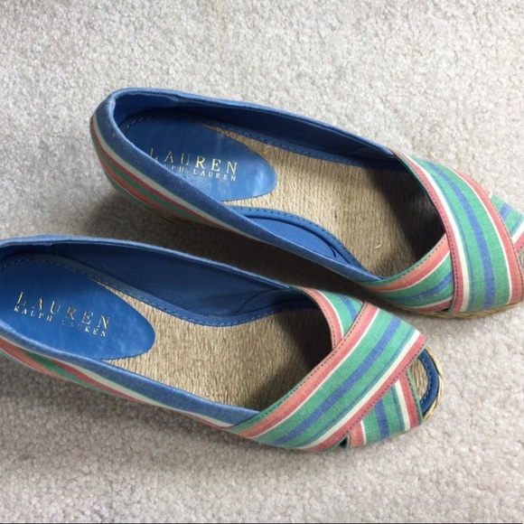 ⬇️ $30 Ralph Lauren wedge shoes size 8 - Picture 3 of 8